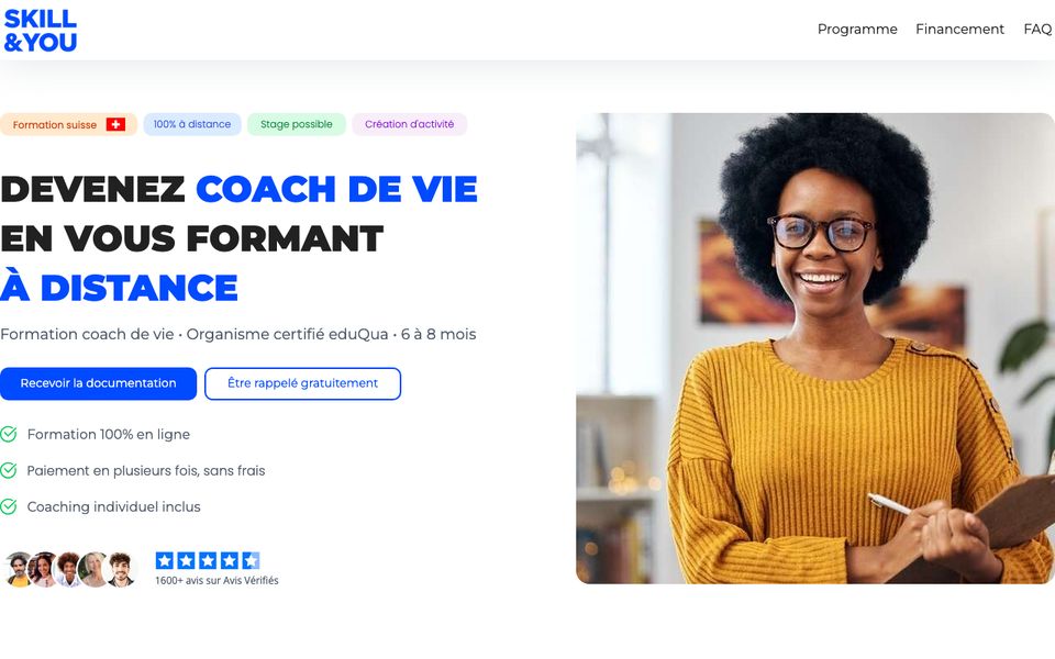 Landing page Skill&You