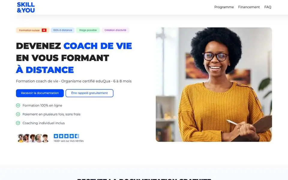 Landing page Skill&You