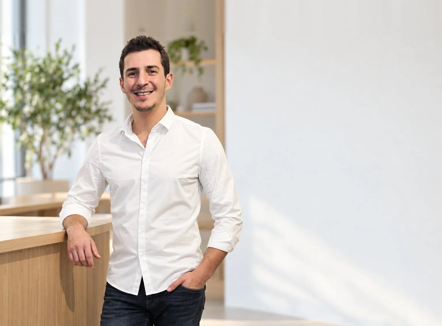 Pierre Dalla Palma à son bureau